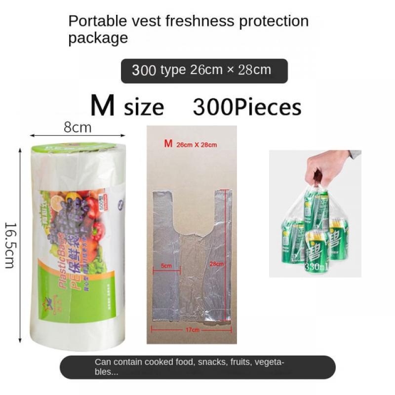 Food Packaging Roll Vest Household Economic Pack PE Freshness Protection Bag Thickened Vacuum Seal Convenient Portable