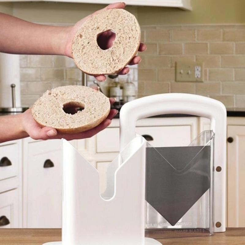 Bread cutting bagel slicer Bagel Guillotine Slicer kitchen baking bagel chops