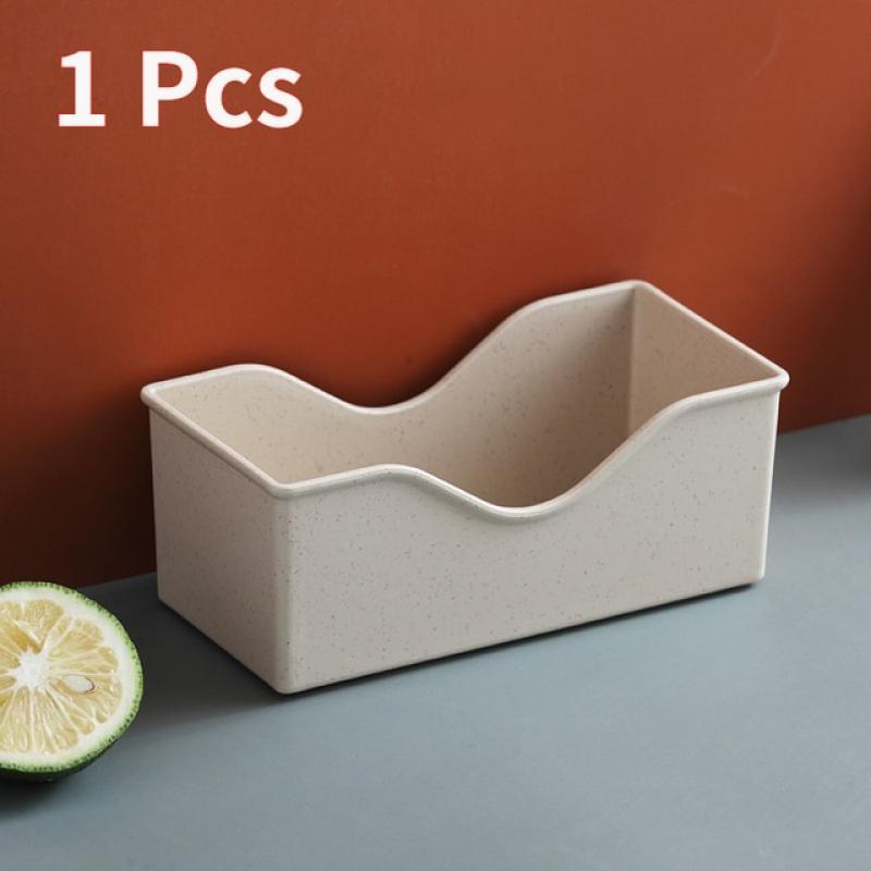 1/4Pcs/Set Dessert Plate Pure Natural Wheat Square Snack Straw Bowl Sauce Seasoning Dish Degradable ECO-friendly Tableware