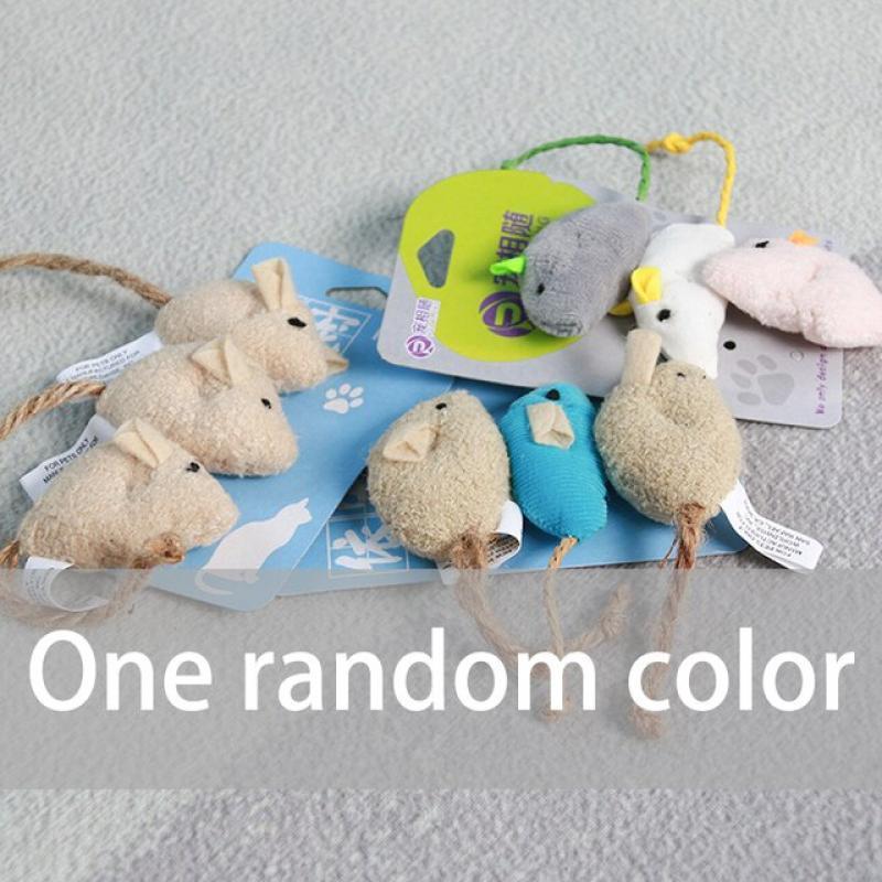 3pcs New Plush Simulation Mouse Cat Toy Plush Mouse Cat Scratch Bite Resistance Interactive Mouse Toy Playing Toy For Cat Kitten