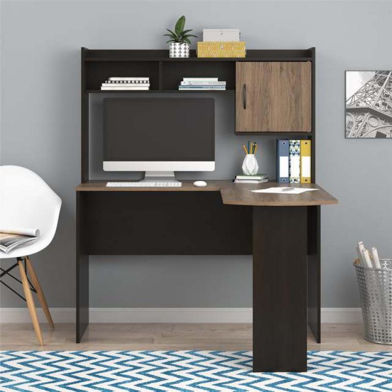 Mainstays L-Shaped Desk with Hutch