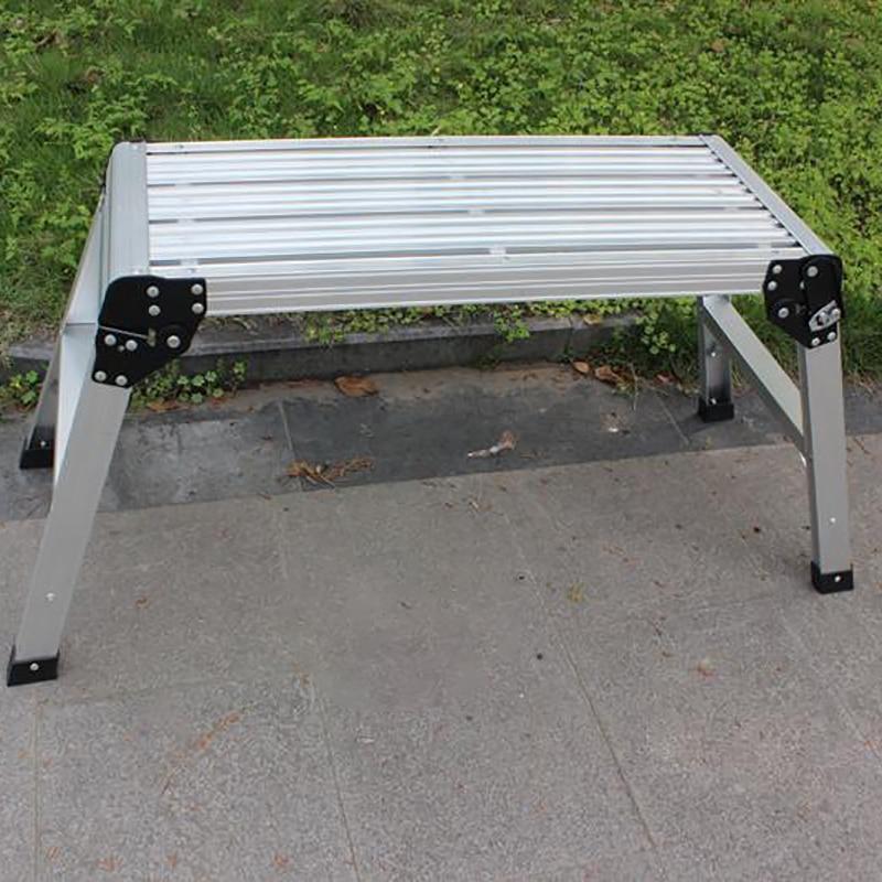 Aluminum Platform Step, Supports Up to 150kg, Non-Slip Rubber Feet, Folding Aluminum Work Platform And Step, Easy to Store