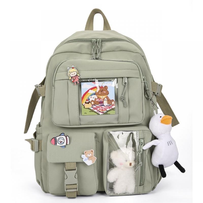 Large-capacity Student Backpack Ins Japanese Junior High School Student Schoolbag Female Korean Version Chic Mori Girl Backpack