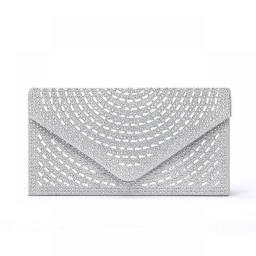 2023 New Diamond Bling Evening Clutch Bags Bling Wedding Dinner Wallets Fashion Purse With Chain 3 Colors Mini Party Bags