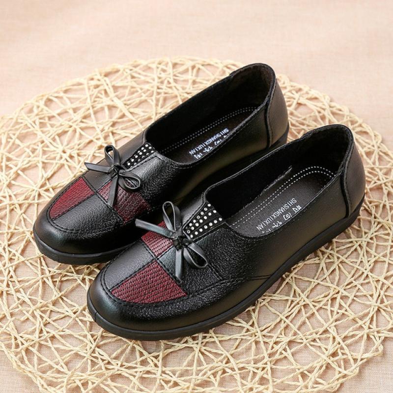 2023 Classic Women's Loafers Casual Leather Shoes Cheap Shoes Women Leather Flats Female Flats Spring Shoes