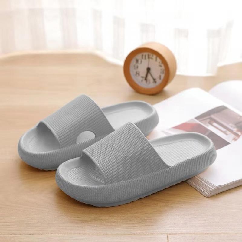 Women Summer Slippers Thick Heel Soft EVA Indoor Outdoor Slippers Lovers Home Floor Shoes Female Male Fashion Platform Slides