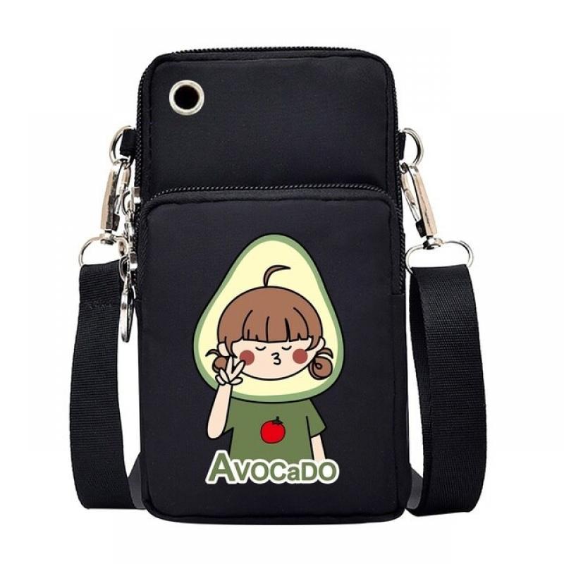 Women Mobile Phone for Samsung Galaxy S22 S22 Plus S22 Waterproof Female Messenger Bag Purse Wild Mini Avocado Series Wrist Pack