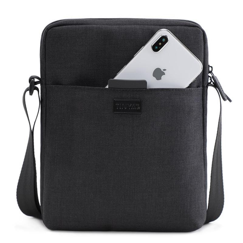 Men's Bags Light Canvas Shoulder Bag Casual Crossbody Bags Waterproof Business Shoulder Bag for Men Computer Bag Mens Bag