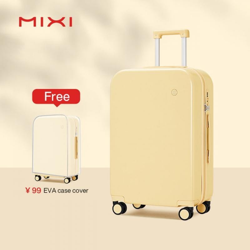 Mixi Puristic Design Travel Luggage Rolling Wheels Hardside Women Suitcase Men Trolley Case 16 20 Carry On/Big 22 24 26 28 Inch