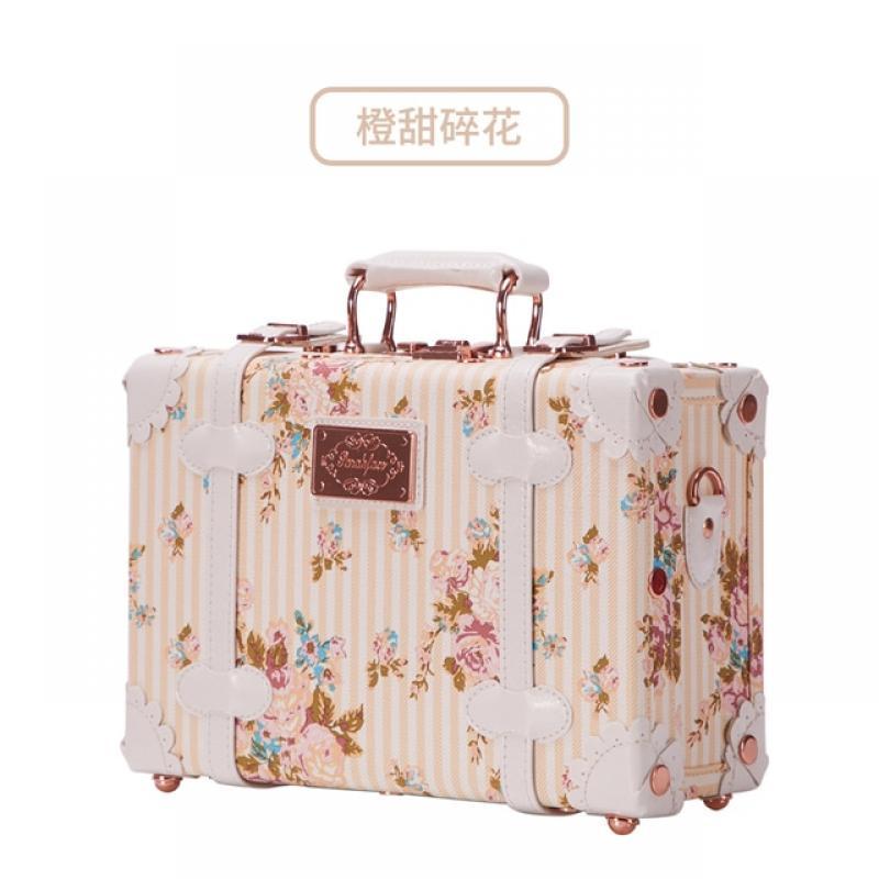 2021 Vintage Suitcase Carry On case Hardside Rolling Spinner Retro Style for Travel hand case