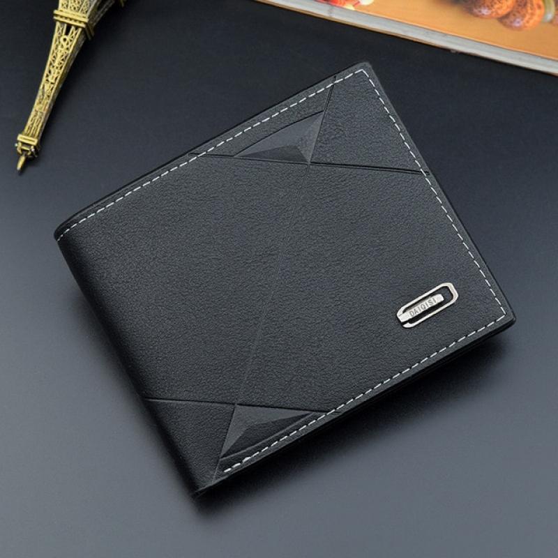 Fashion Men's Wallet Money Bag Leather Business Short Wallet Vintage Soft Purse Multi-card holder Portefeuille Homme Billetera