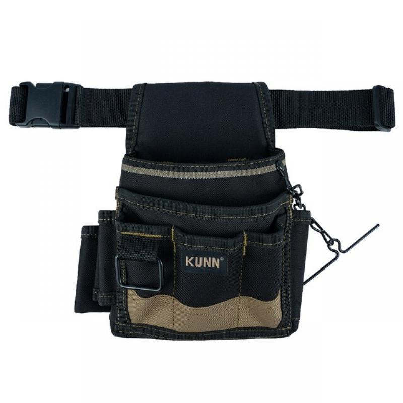 KUNN Electrician Tool Pouch - Durable Small Basic Maintenance Tool Pouches with Tape Thong,Tool Belt