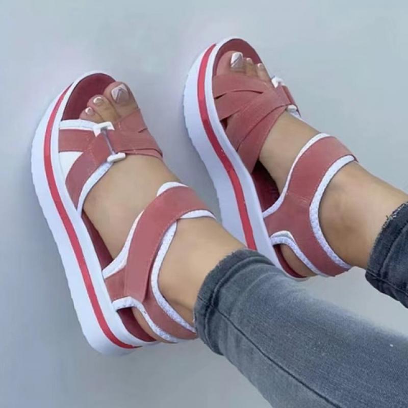 Summer Women Sandals Open Toe Fashion New Soft Elegant Womens Sandals Wedge Footwear Female Women's Orthopedic Sandal