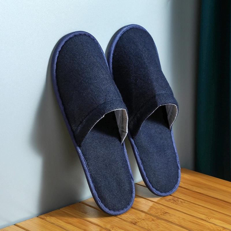 5Pairs Disposable Slipper Shop Hotel Spa Slippers Environmental Protection Degradable Customized Non-woven Home Closed Toe 27 CM