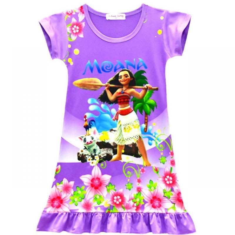 Girls Charm Moana Dress Kids Carnival Party Costume Moana Princess Clothes Kids Pajamas Cartoon Nightgowns Child Vaiana Clothes
