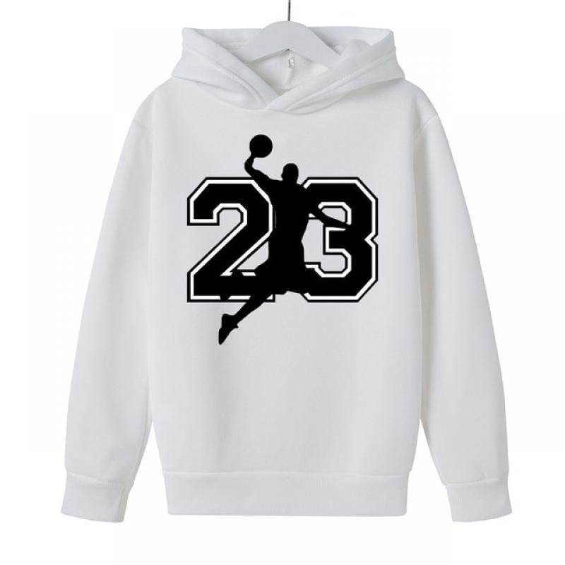 NO 23 Basketball Hooded Sweater Toddler Baby Boys Girls Clothes Sports Hoodie Sweatshirt Child Top Autumn Hoodies Coat Clothing