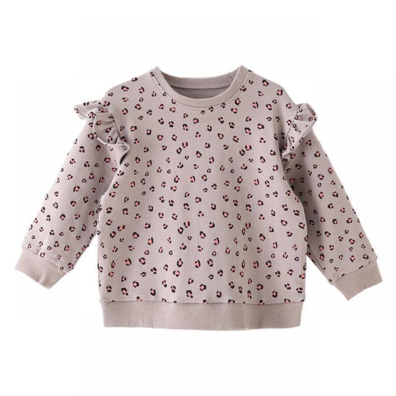 Little maven 2023 Baby Girls Autumn Tops New Fashion Sweatshirt Cotton Comfort and Lovely for Kids 2-7 year