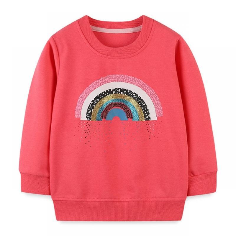 Little maven 2023 Baby Girls Clothes Spring and Autumn Sweatshirt with Lovely Cat Children Casual Tops for Kids 2-7 year