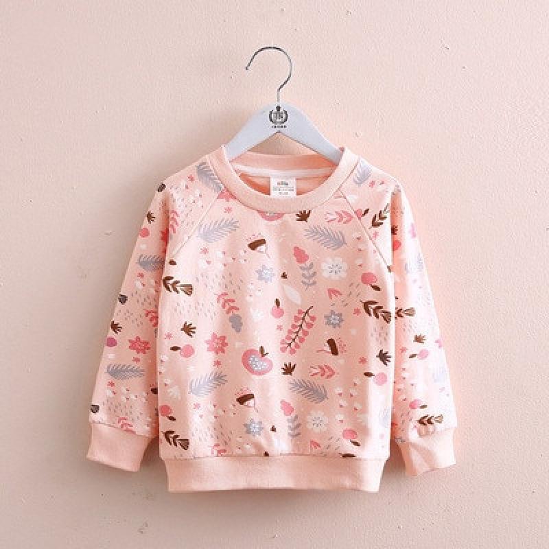 2023 Autumn Spring Fashion 2-4 5 6 7 8 9 10 Years Children'S Causual Pullover Tops O Neck Long Sleeve Kids Baby Girl Sweatshirts