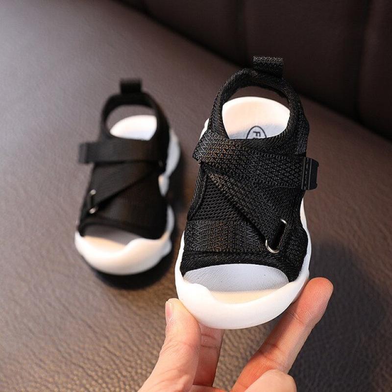 Summer Toddler Sandals Baby Girl Shoes Solid Color Net Cloth Breathable Boys Sneakers Kids Infant Sport Girls Sandals