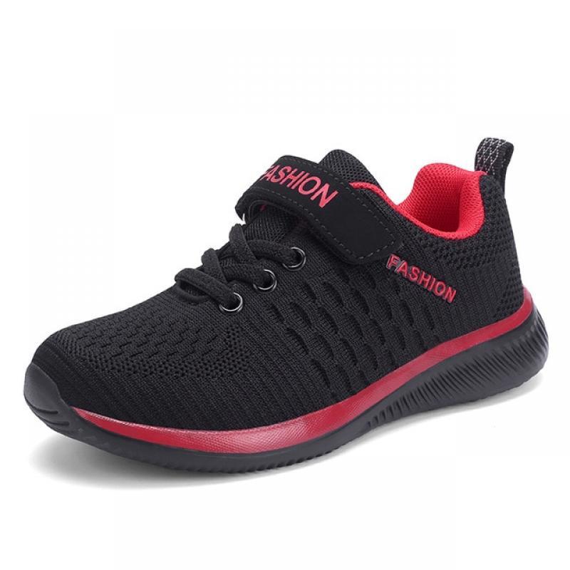 2021 Kids Running Shoes for Boys Girls Sneakers Lightweight Hook&Loop Children Sport Tenis Shoes New Breathable School Sneakers