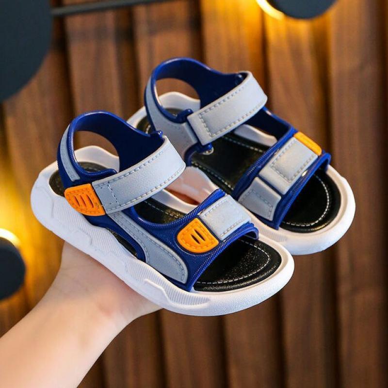 Summer Baby Sandals Solid Color Baby Boy Sandals Soft Sole Anti-slip Boys Girls Sandals Toddler Baby Shoes Beach