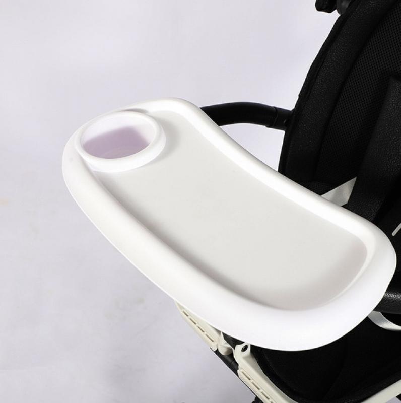 Baby Stroller Dinner Table Tray Pram Carriage Accessories Plate Handrest Dish Supplies For Toddler Infant Milk Bottle Cup Holder