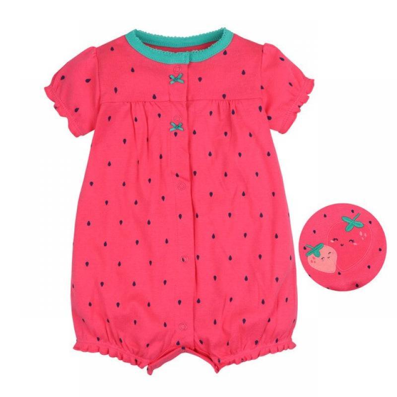 2023 Brand Summer Baby Girl Clothes One-pieces Jumpsuits Newborn Cotton Short Romper Infant Girls Clothes Roupas Menina