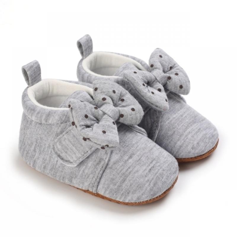 Pink Baby Shoes Princess Fashion Sneakers Infant Toddler Soft sole Anti Slip First Walkers 0-1 year old baby Christening Shoes