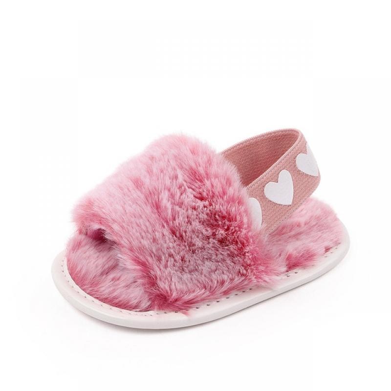 Fashion Faux Fur Baby Shoes For Newborn Spring Winter Cute Infant Toddler Baby Boys Girls Shoes