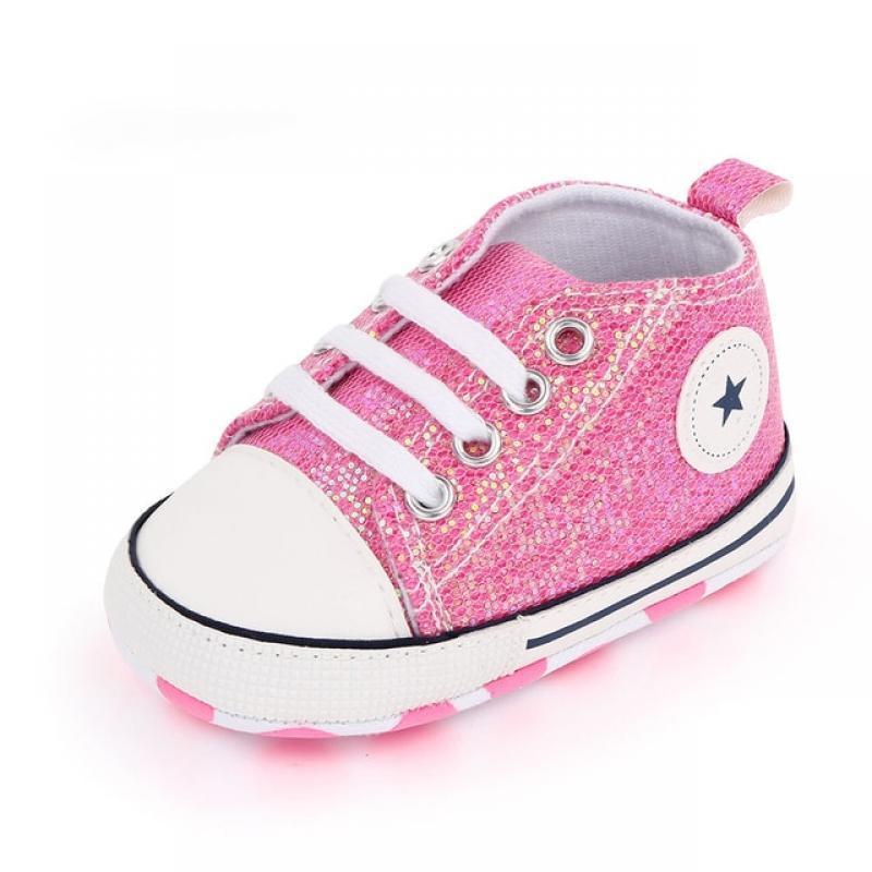 Baby girl shoes fashion cute bling canvas shoes for baby girl newborn baby shoes boy soft sole toddler sneaker shoes baby shoes