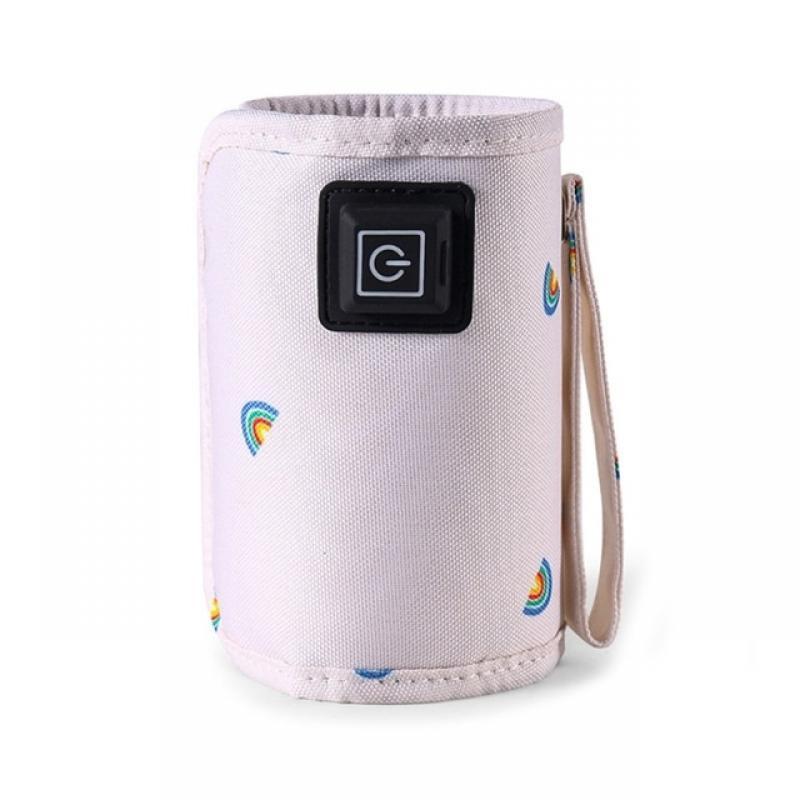 Portable USB Baby Bottle Warmer Bag Travel Milk Warmer Infant Feeding Bottle Warm Cover D08C