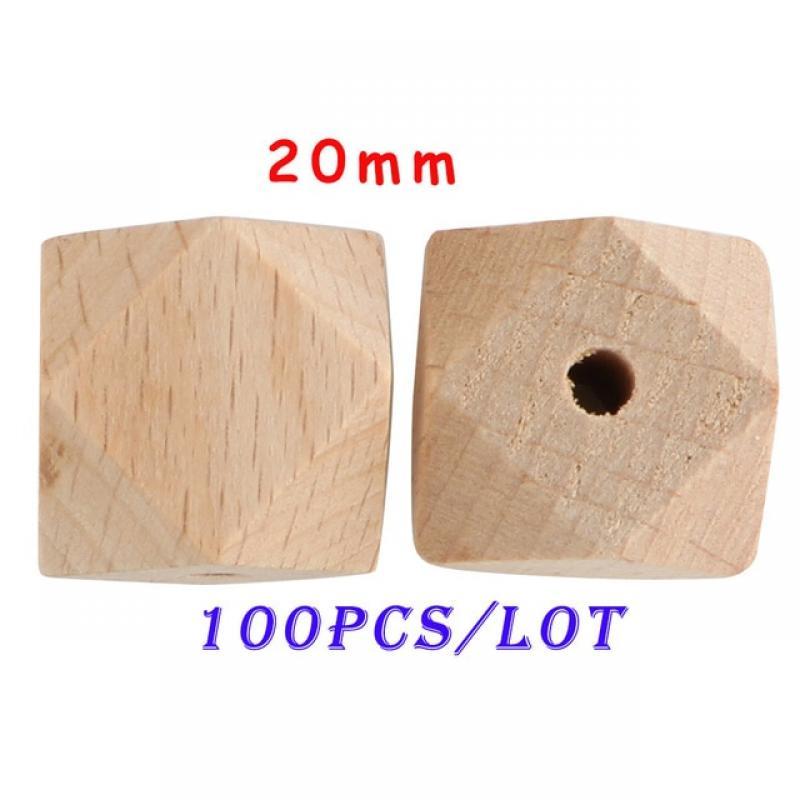 Kovict 100-1000Pcs Beech Wooden Beads Eco-Friendly Round Bead Letter Hexahedron For Bracelet Necklace Accessories Jewelry Making