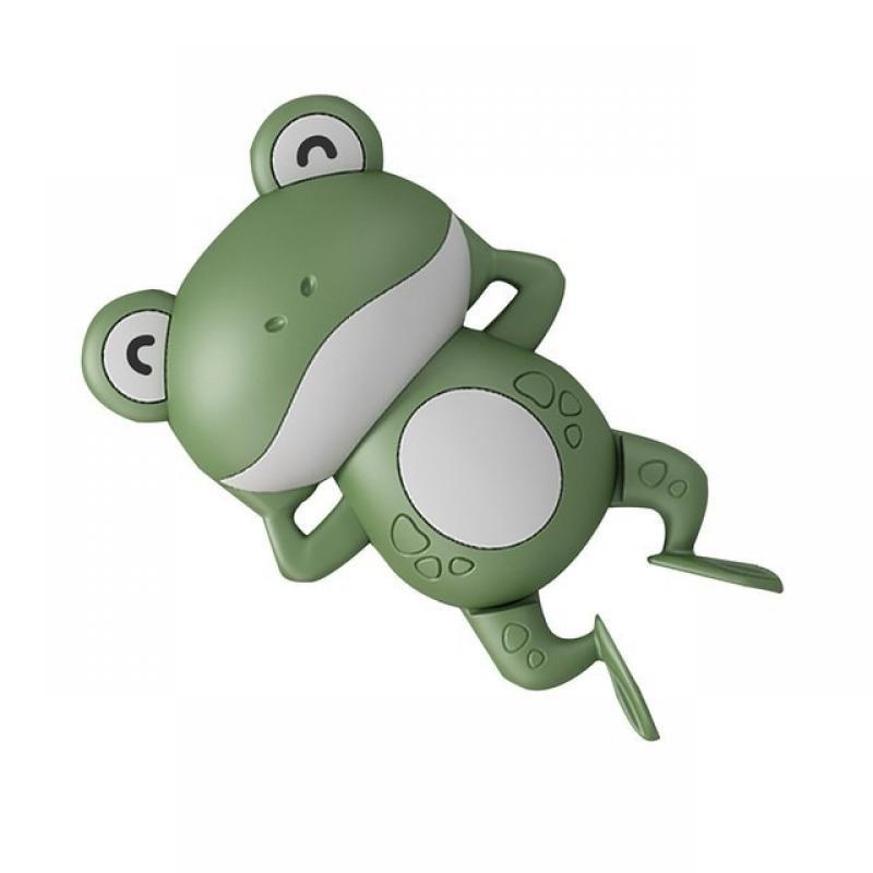 Creativity Child Play In The Water on The Chain Clockwork Swim Backstroke Little Frog Baby Bathe Cute Appease Animal Toy Gift