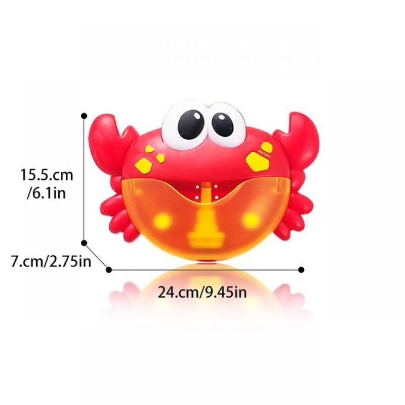 Crabs Bubble Machine Electric Music Automatic Soap Maker Funny Bathtub Play Water Games Baby Bath Toy Children Birthday Gift