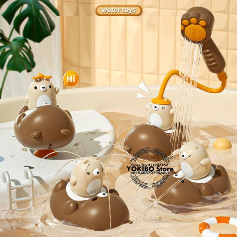 Baby Bath Toys for Kids Electric Duck Sucker Bath Toys Spray Water Toys for Kids Baby Shower Pool Bathtub Toy Sprinkler Baby Toy