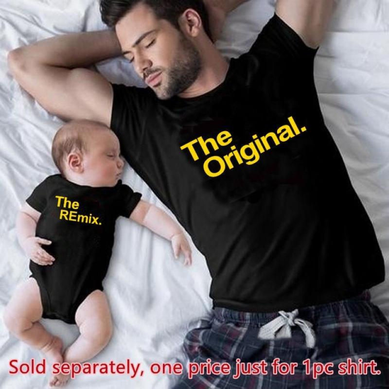 The Original Remix Family Matching Outfits Daddy Mom Kids T-shirt Baby Bodysuit Family Look Father Son Clothes Father's Day Gift