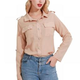 Womens Tops And Blouses Autumn Blusas Casual Long Sleeve Blouse Office Lady Shirts Chemisier Femme Solid Button Blouses