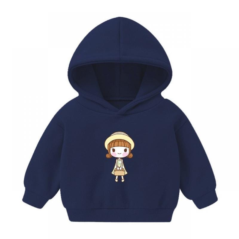 LJMOFA Autumn Kids Clothes For Girl Hooded Hoodies Cute Print Sweatshirts Child Toddler Fleece Pullover Tops Clothing D139