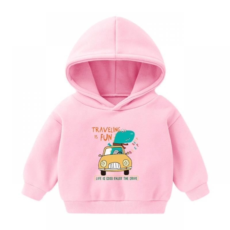 LJMOFA Casual Hoodie For 2-6T Kids Autumn Spring Warm Fashion Comfortable Pullover Baby Clothes D138