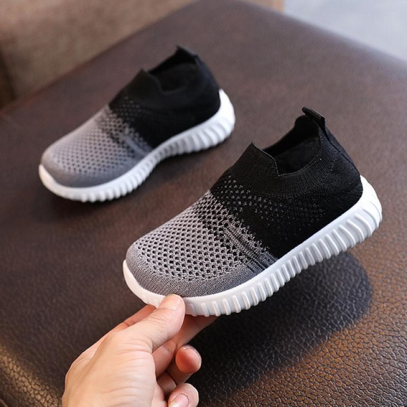 Kids Shoes Multicolor Knitted Toddler Baby Sneakers Casual Slip On Sneakers Children Shoes Kid Girls Boys Sports Shoes