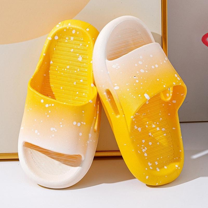 Summer Children's Girls Boys Slippers Casual Sky Gradient Soft Slippers Home Bathoom Slippers Non-Slip Breathable Slippers Shoes