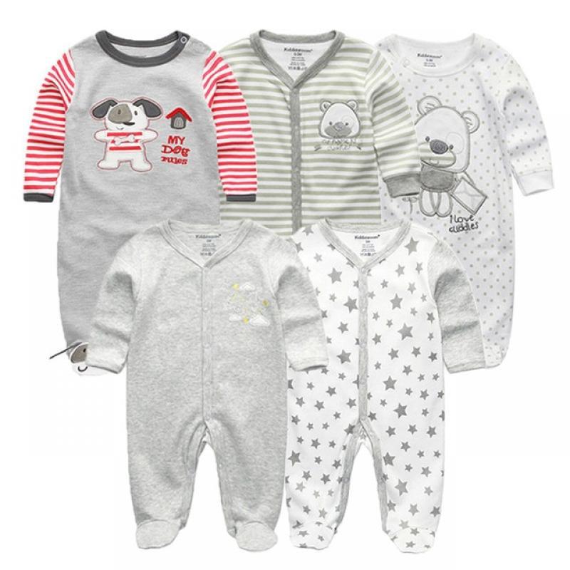 Baby Boy Clothes Multi-Piece Cotton Newborn Baby Romper Boy Girl Clothes Full Sleeve Jumpsuit Baby Pajamas Cartoon 0-12M