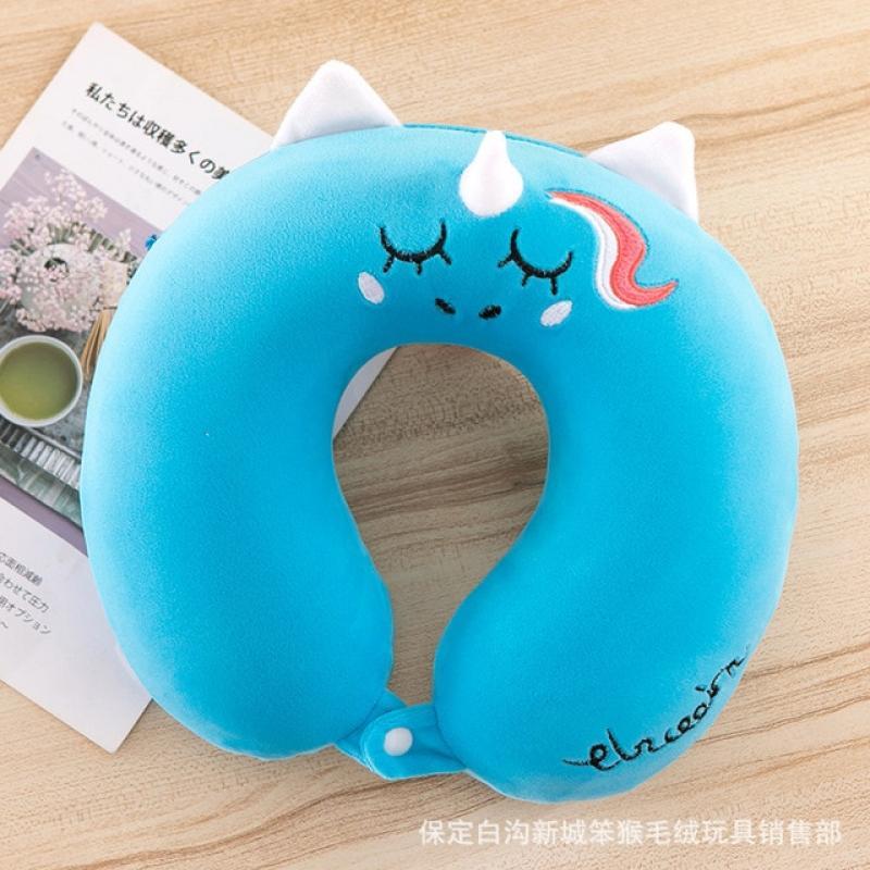 U-shaped Pillow for Newborn Infant Soft Memory Foam Protect Neck Pillow Children/Adults Car Travel Stuffed Pillow Baby Bedding