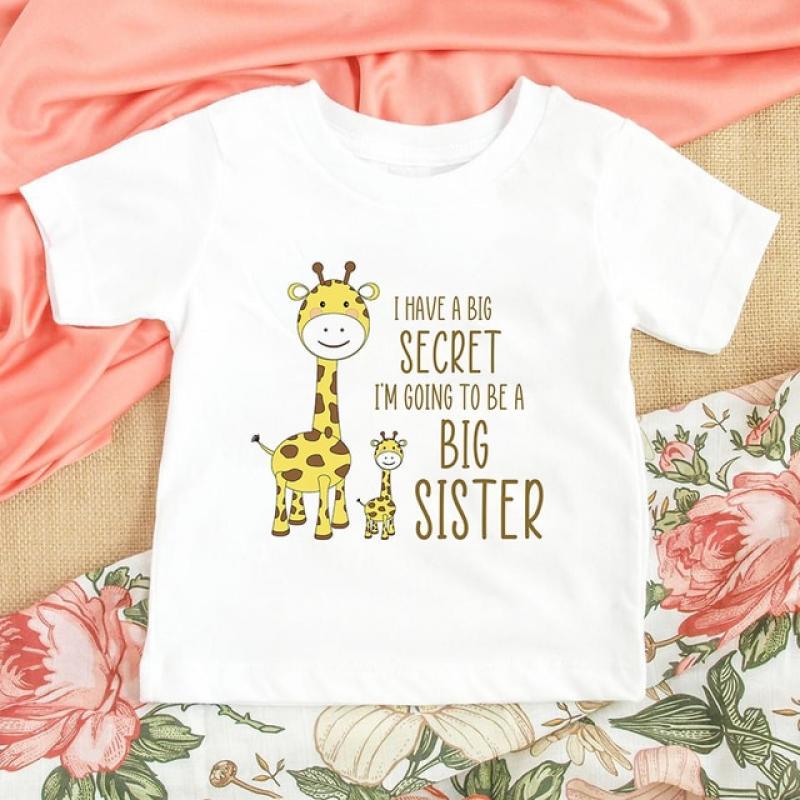 I'm Being Promoted To Big Sister 2022 Kids T-Shirt Childrens T Shirt Baby Announcement Top Toddler Tshirt Summer Casual Clothes