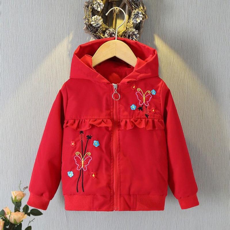 Boys Mickey Mouse Jackets Spring Autumn Girls Disney Print Outerwear Kids Hooded Clothes 1-6 Years Children Cartoon Sports Coats