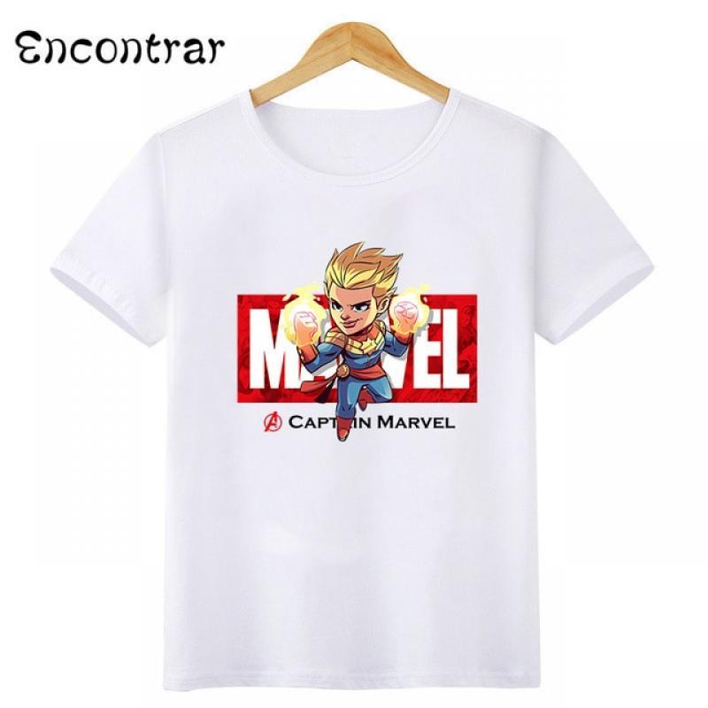 Marvel Kids T-shirts Avengers Iron Man Spiderman Hulk Captain America Thor Baby Boys/Girls T shirt Summer Children Tops,HKP5536