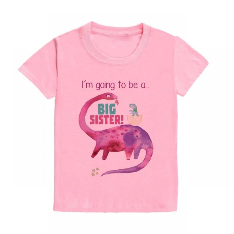 I'm Going To Be A Big Sister T-shirt Baby Announcement Big Sister Sibling Clothes Tops Toddler Rainbow Shirt Girl Kids Clothing