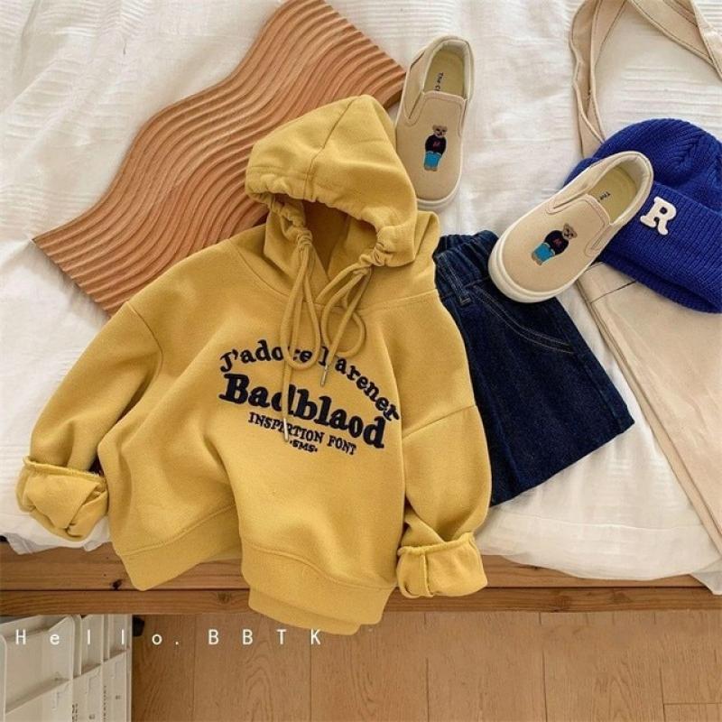 Boys Hoodies Sweatshirts Cotton Tops Outwear 2023 Lapel Spring Autumn Windproof Kids Plus Size Children's Clothing