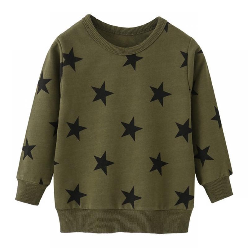 Jumping Meters New Arrival Long Sleeve Stars Print Boys Girls Sweatshirts Autumn Spring Kids Clothes Hot Selling Shirts Tops